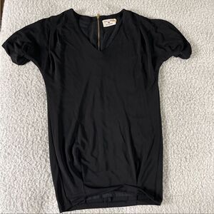 Alice & Olivia black scoop mini dress S